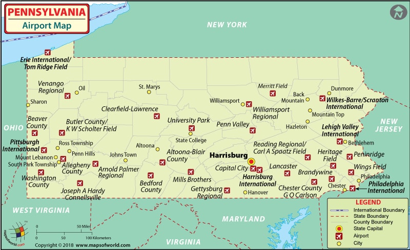 pennsylvania airports information