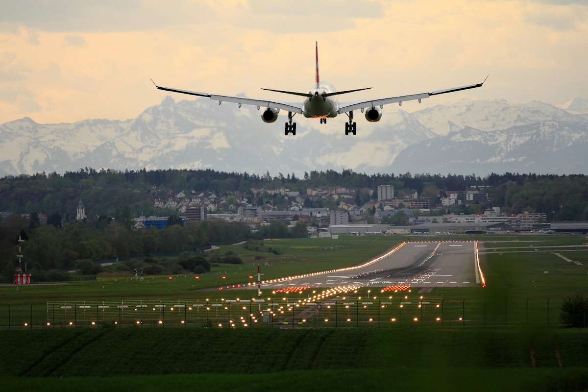 Anchorage airport scene