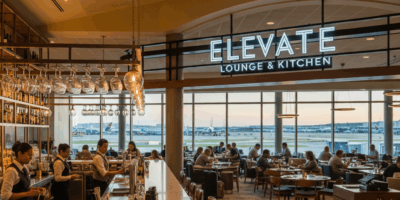 Professional featured image for article: Best Restaurants and Lounges at Atlanta ATL Airport. High q