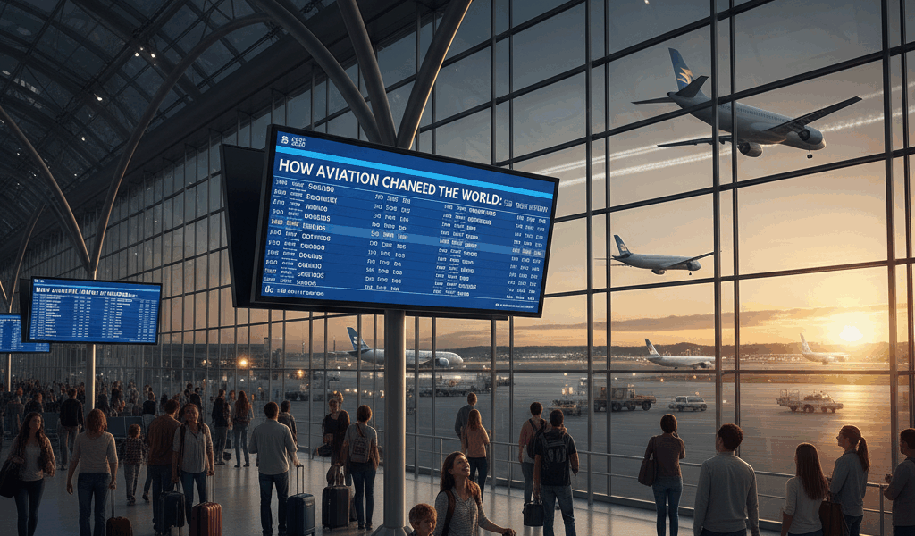 Professional airport travel image for article: How Aviation Changed the World A Brief History