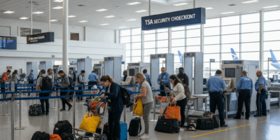 Professional featured image for article: What Slows Down TSA Lines and How to Get Through Faster. Hi