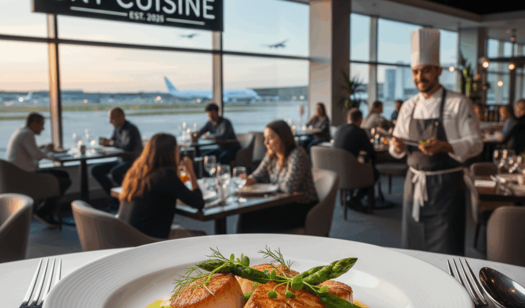 Professional featured image for article: Best Airport Restaurants in 2025 Where Chefs Actually Care.