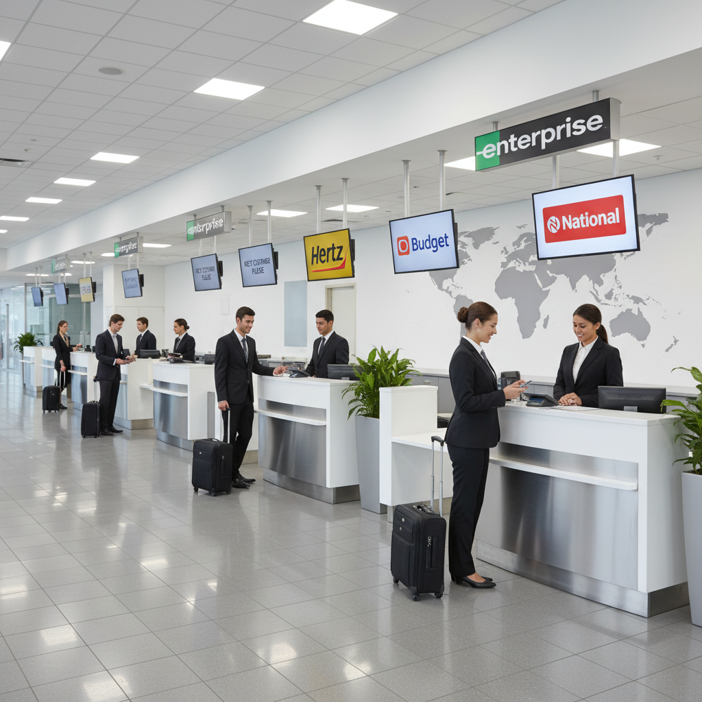 Which Airport Rental Counter Moves Fastest