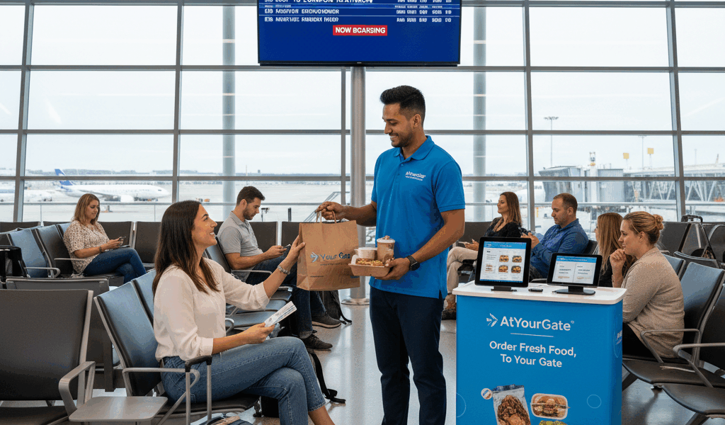 AtYourGate Airport Delivery How to Order Food to Your Gate