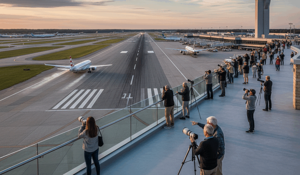 Charlotte Airport Observation Deck Where to Watch Planes at CLT