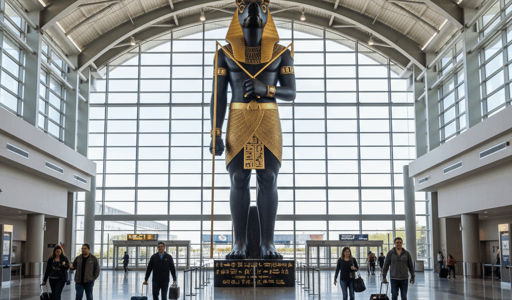 Anubis Statue at Denver Airport The Egyptian Mystery Explained