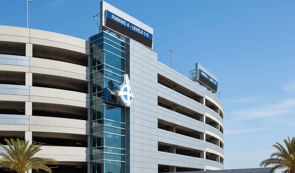 Airport parking garage