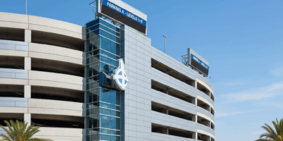 Airport parking garage