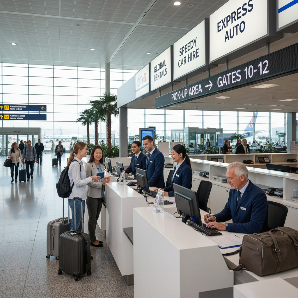 Which Airport Rental Counter Moves Fastest