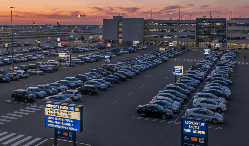 Airport parking rates