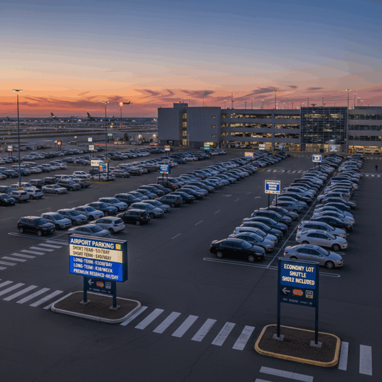 Airport parking rates