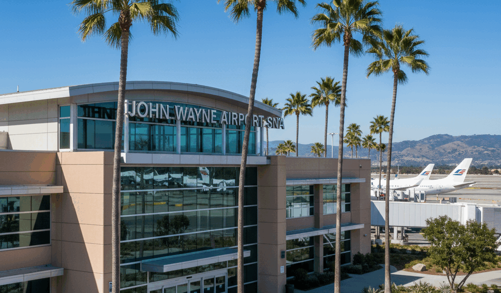 John Wayne Airport SNA Orange County Terminal Map and Parking