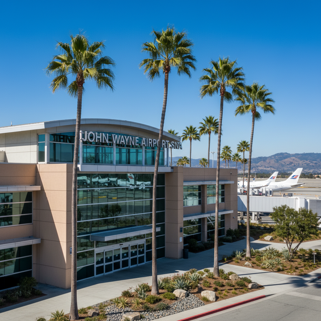 John Wayne Airport SNA Orange County Terminal Map and Parking - Airport