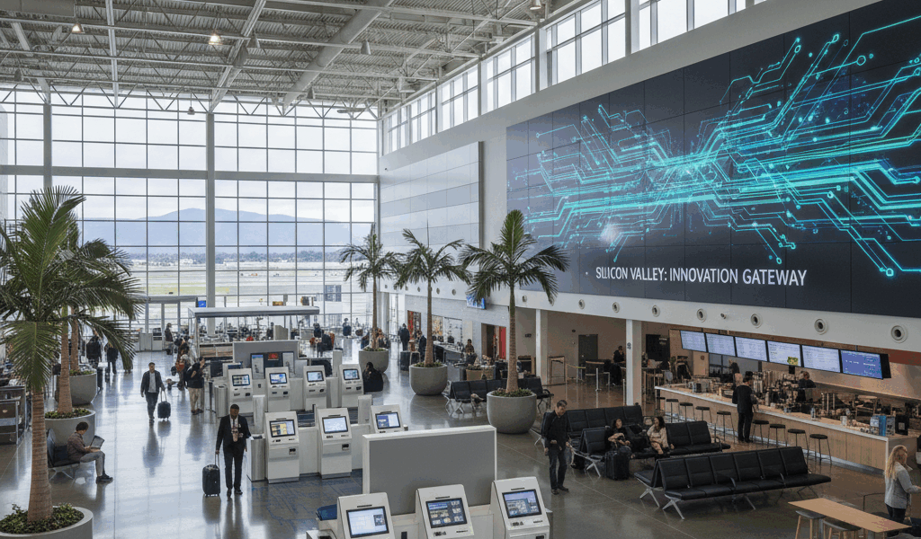 San Jose Airport Map SJC Terminal Layout and Gate Locations