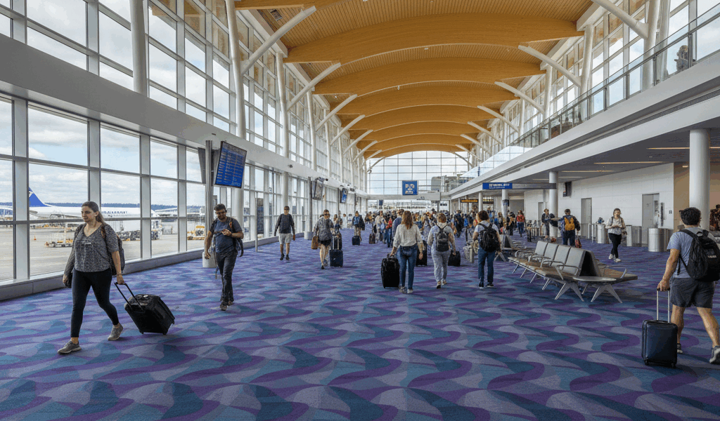 Seattle Airport Carpet The Story Behind Sea-Tacs Iconic Design