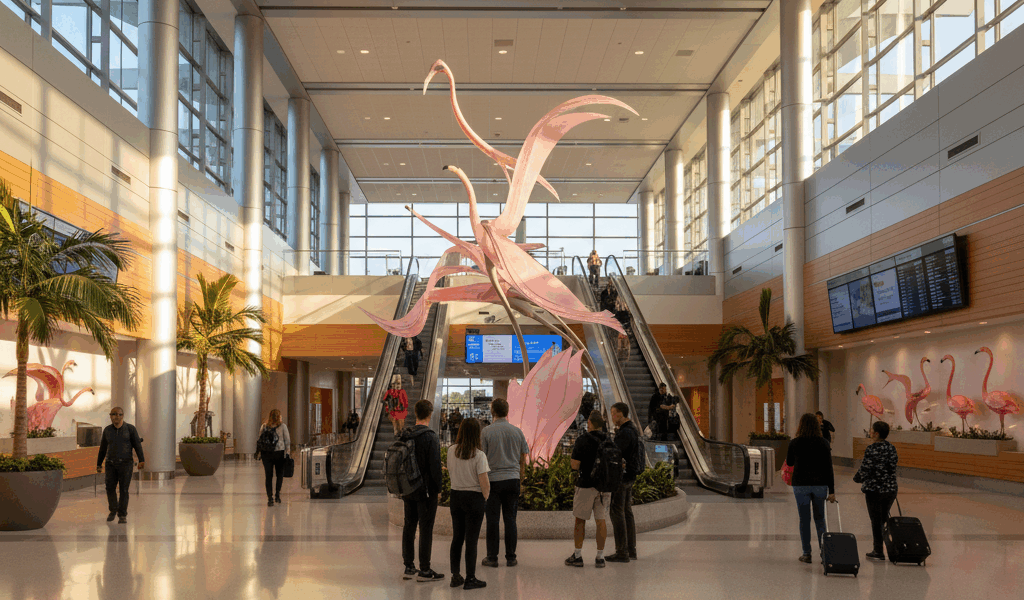 Tampa Airport Flamingos The Story Behind the Terminal Art