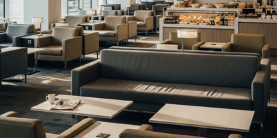 airport lounge interior with comfortable seating and complim 20260331 095438