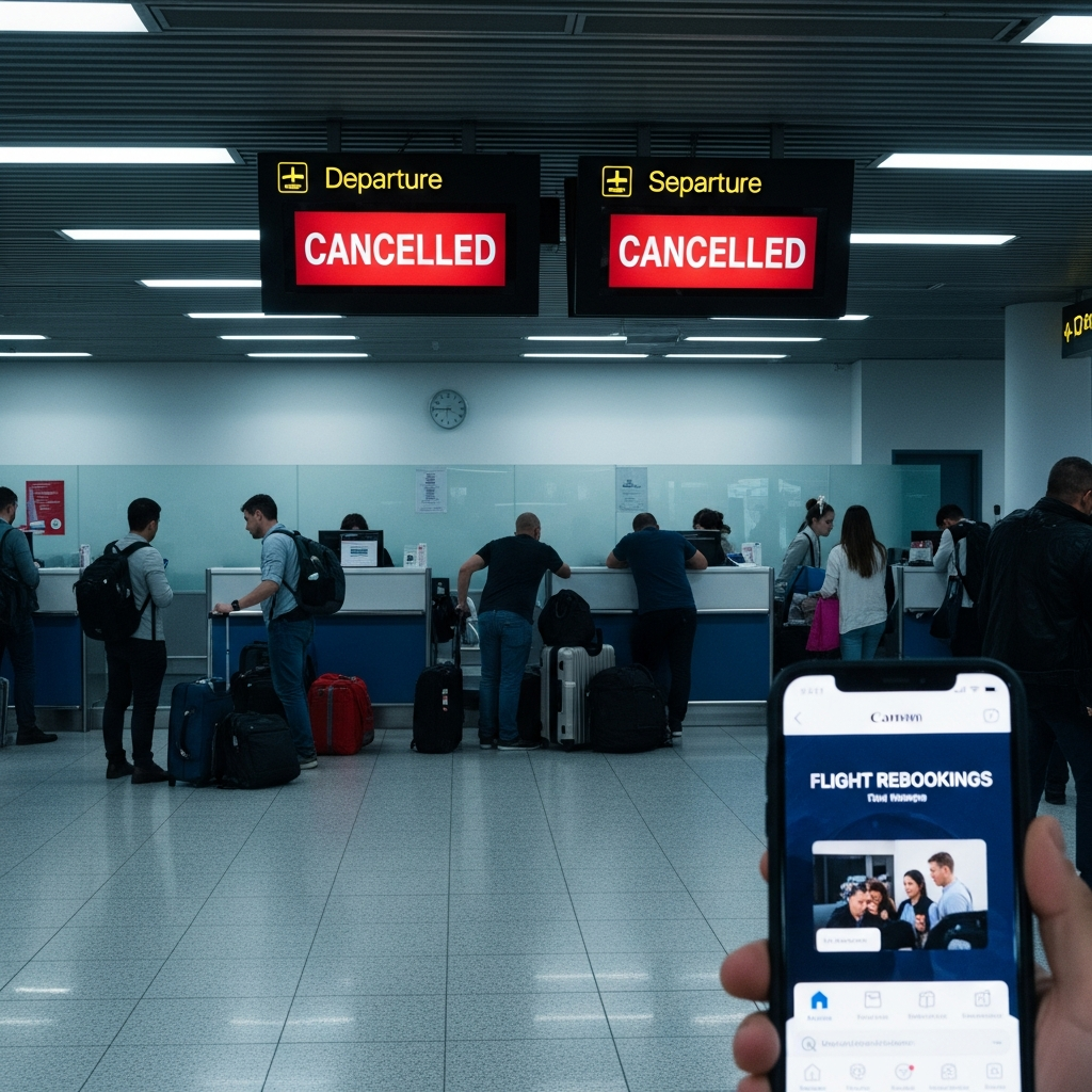 What to Do When Your Flight Is Cancelled at the Airport