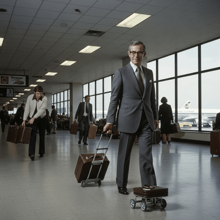 Professional photograph related to: Who Invented Rolling Luggage? The Surprisingly Recent Story. Hig