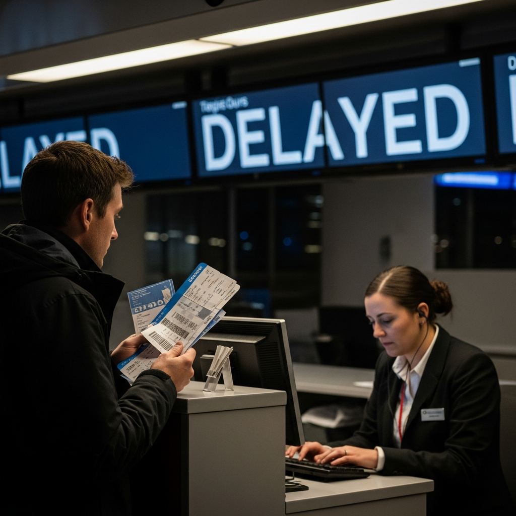 What to Do When Your Flight Is Delayed Overnight